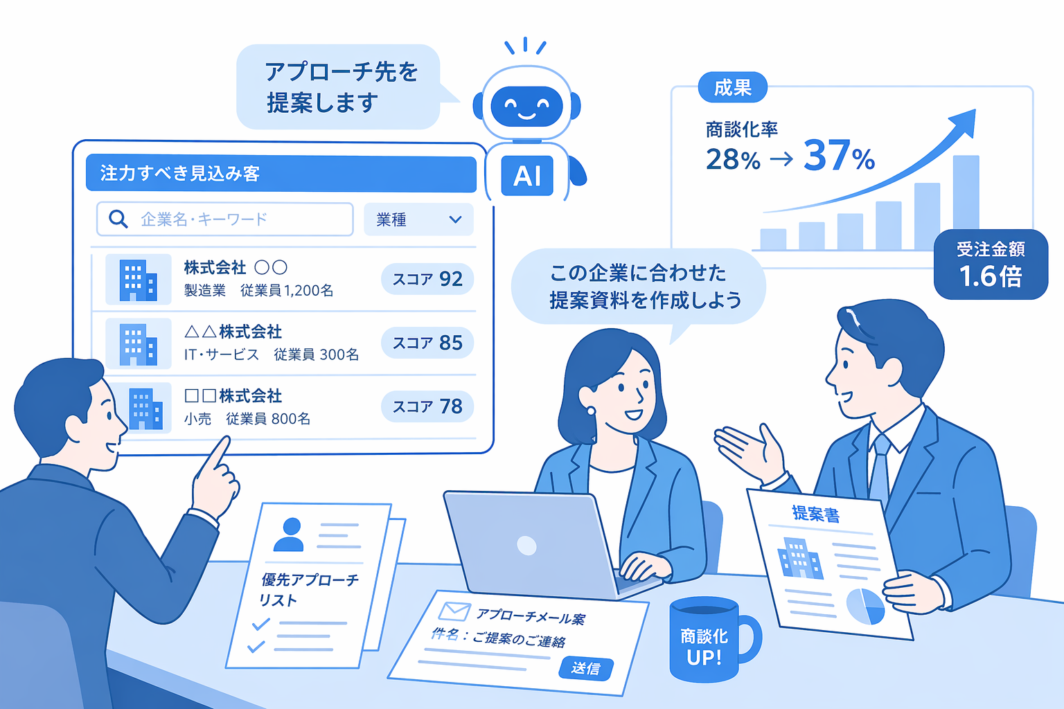 営業部門の成功事例